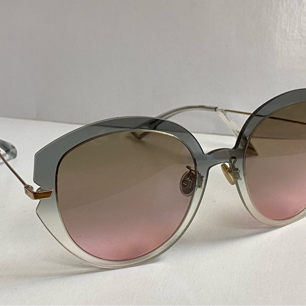 NWT CHRISTIAN DIOR Attitude 3 Sunglasses 55mm Pink with Brown Gradient Lens - Picture 7 of 9